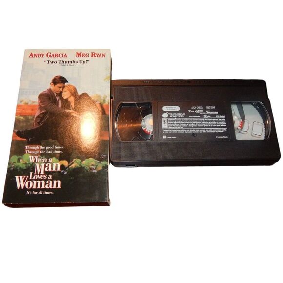 When A Man Loves A Woman Touchstone vintage VHS movie in original case - Picture 2 of 5